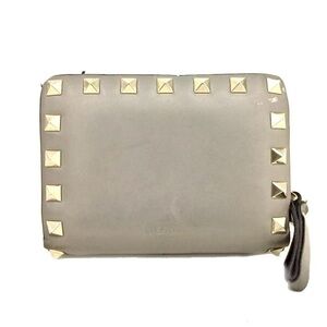 VALENTINO Garavani Rock Studs Leather Bifold Wallet